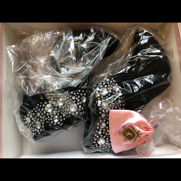 Sacco Sparkle Booties - Leather boots, crystal - Picture 4 of 8